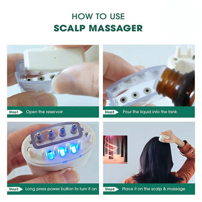 Electric Oil Applicator and Vibration Scalp Massage