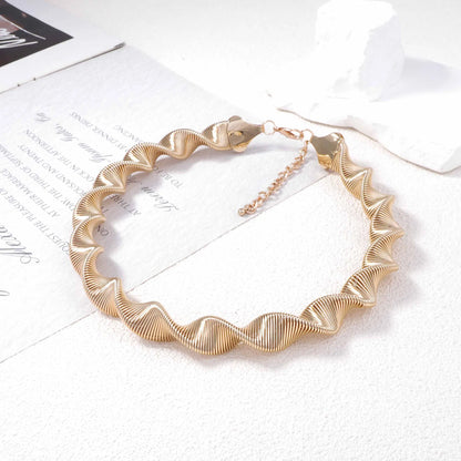 18K Gold-Plated Twisted Necklace