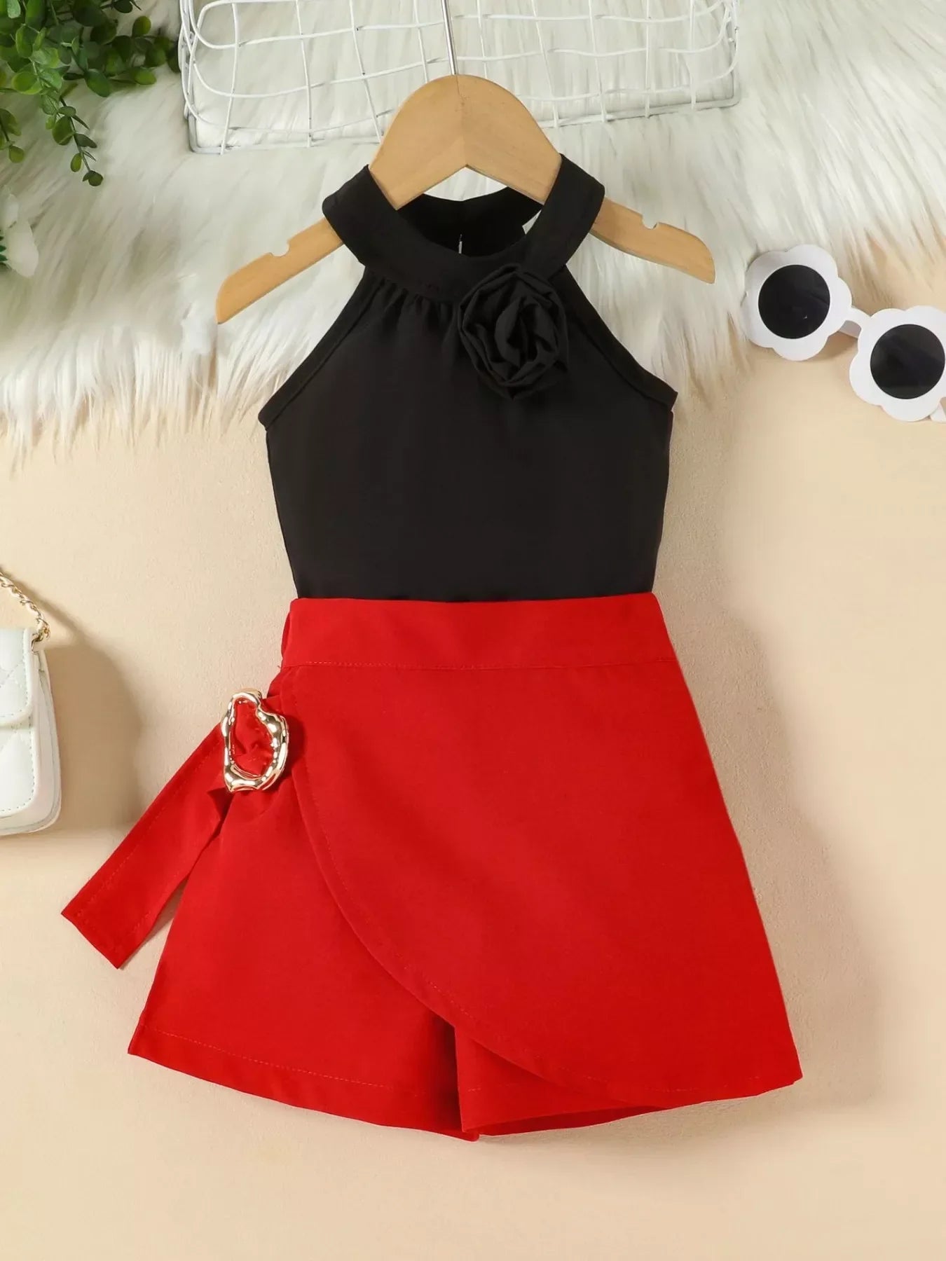 Children's Sleeveless Top & Skirt Set