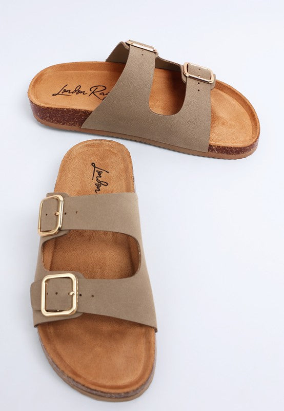 Gloriosa The Double Strap Slide Sandals