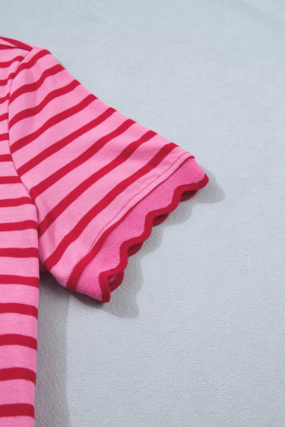 Short Sleeve Side Slit Maxi Tee Dress
