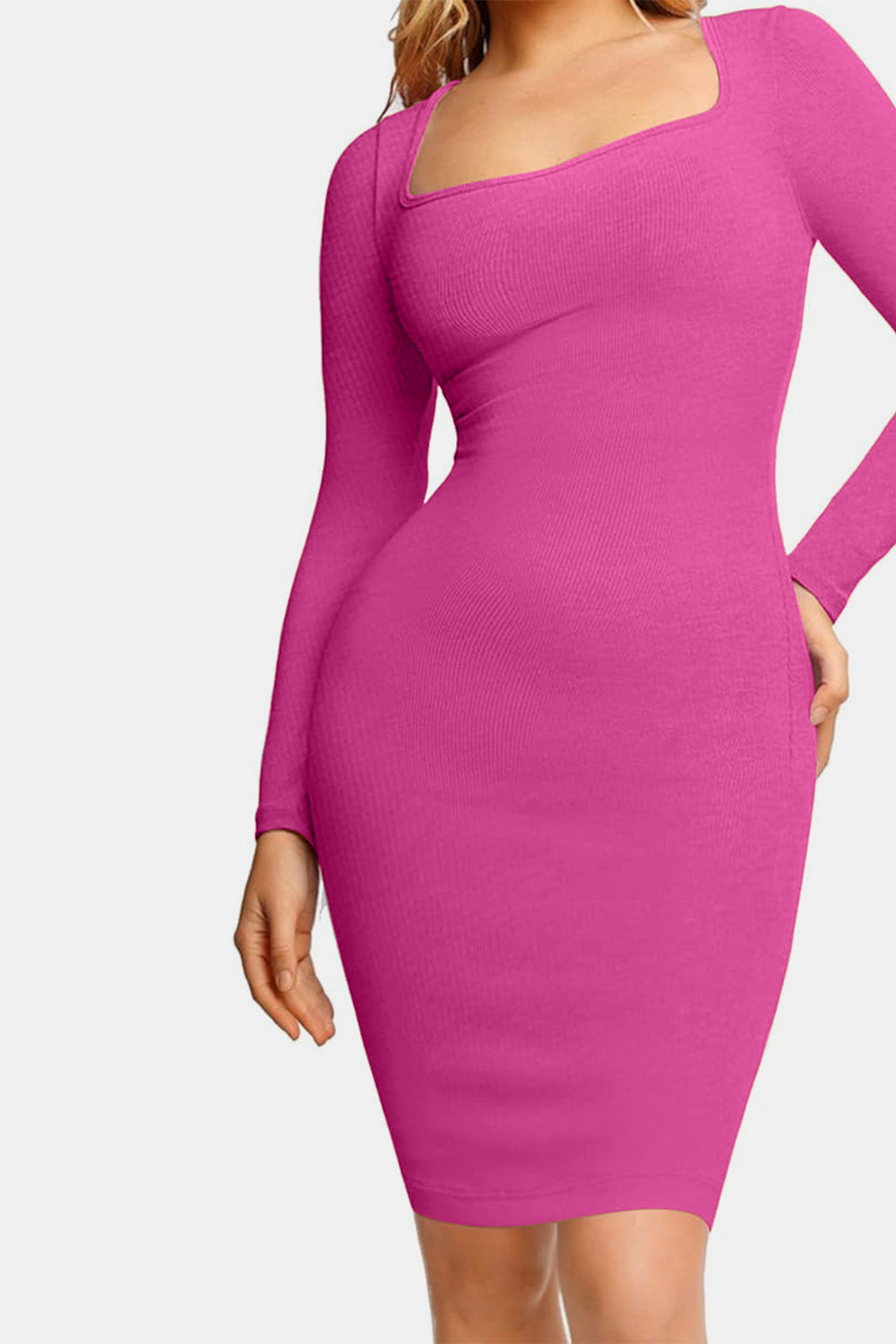 Full Size Built-In Shapewear Dress - MONLANE