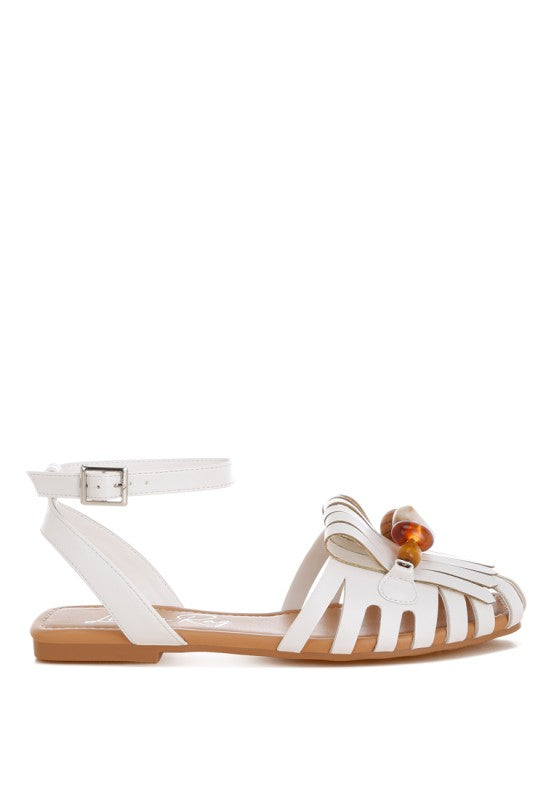 Saguara Cut Work Bead Embellished Flats