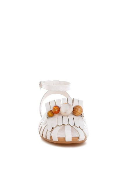 Saguara Cut Work Bead Embellished Flats