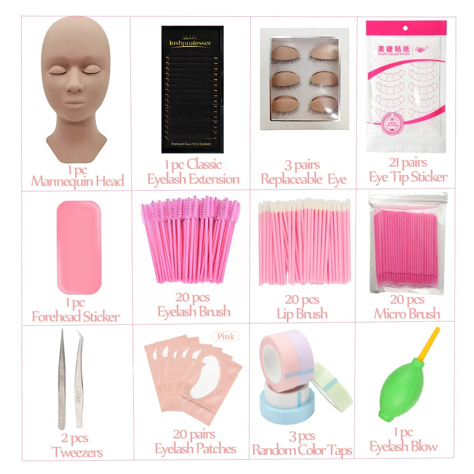 Eyelash Extension Training Kit