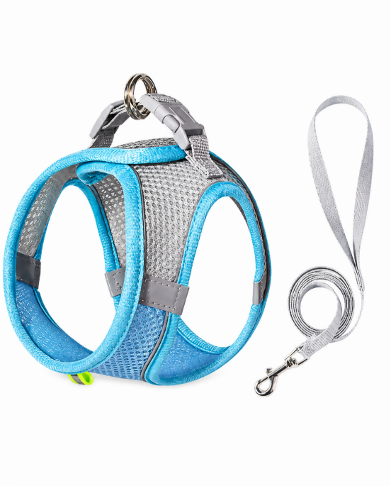 Reflective Mesh Harness & Leash Set