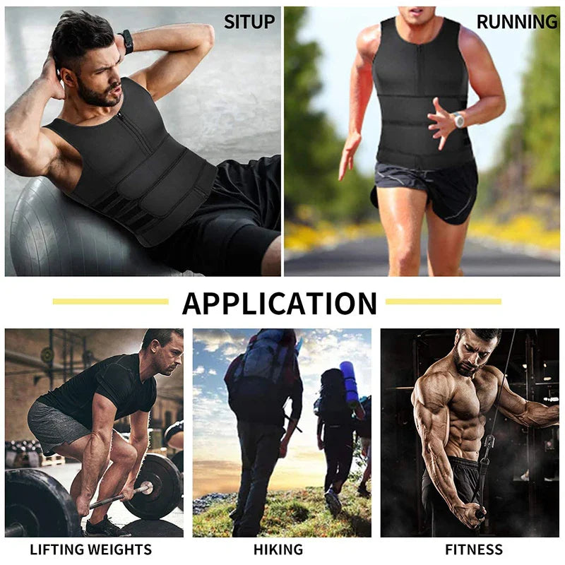 Men Body Shaper Waist Trainer Vest