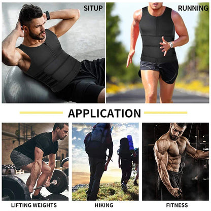 Men Body Shaper Waist Trainer Vest