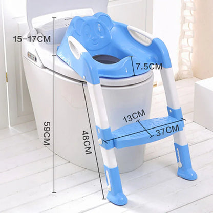 Folding Baby Potty training Seat with Adjustable Ladder - MONLANE