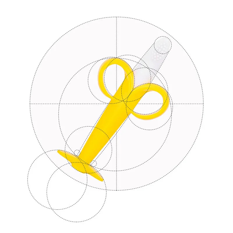 Baby Silicone Training Toothbrush Teething Ring - MONLANE