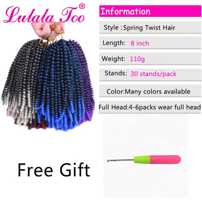 8inch Passion Twist Crochet Hair - MONLANE