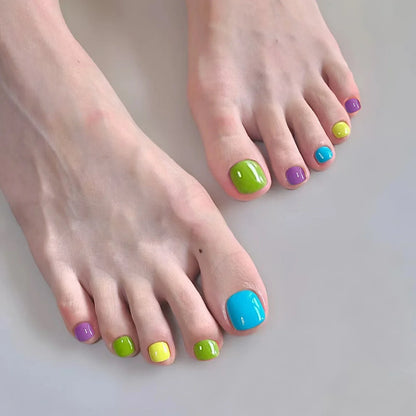 Press On Rainbow Nails