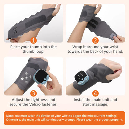 Cordless Hot Compress Wristband for Carpal Tunnel Muscle Fatigue Relief Belt