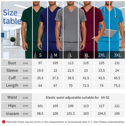 V Neck Scrub sets for men