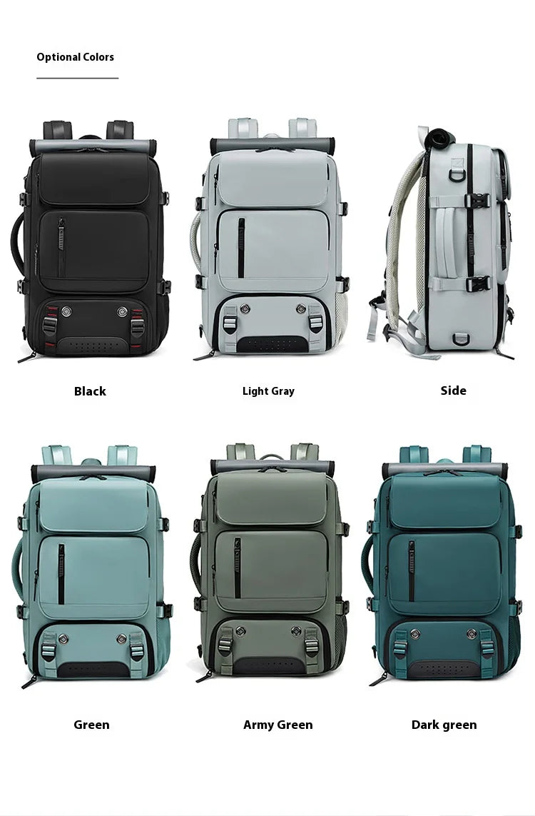 Large Travel Backpack Boardable Backpack USB Charging