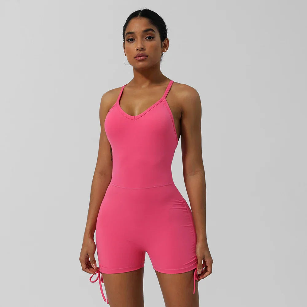 Yoga Jumpsuit Padded Set - MONLANE