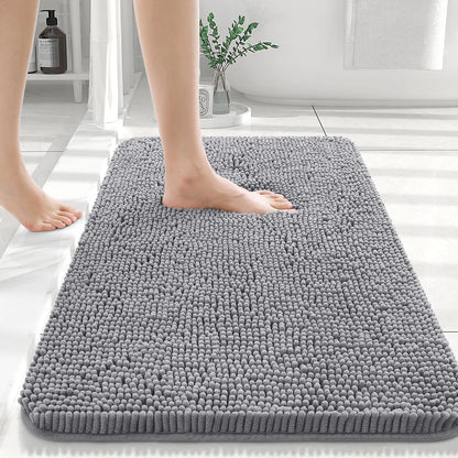 Extra Soft Thick Absorbent Shaggy Bath Mats