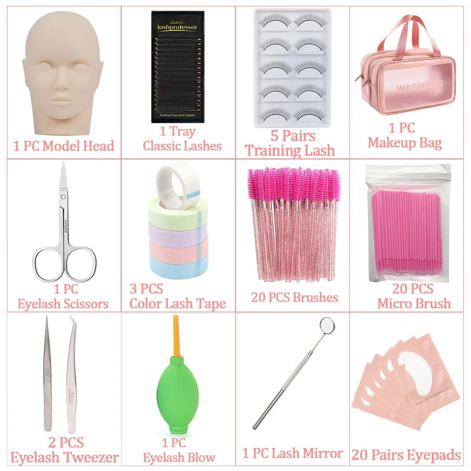 Eyelash Extension Training Kit