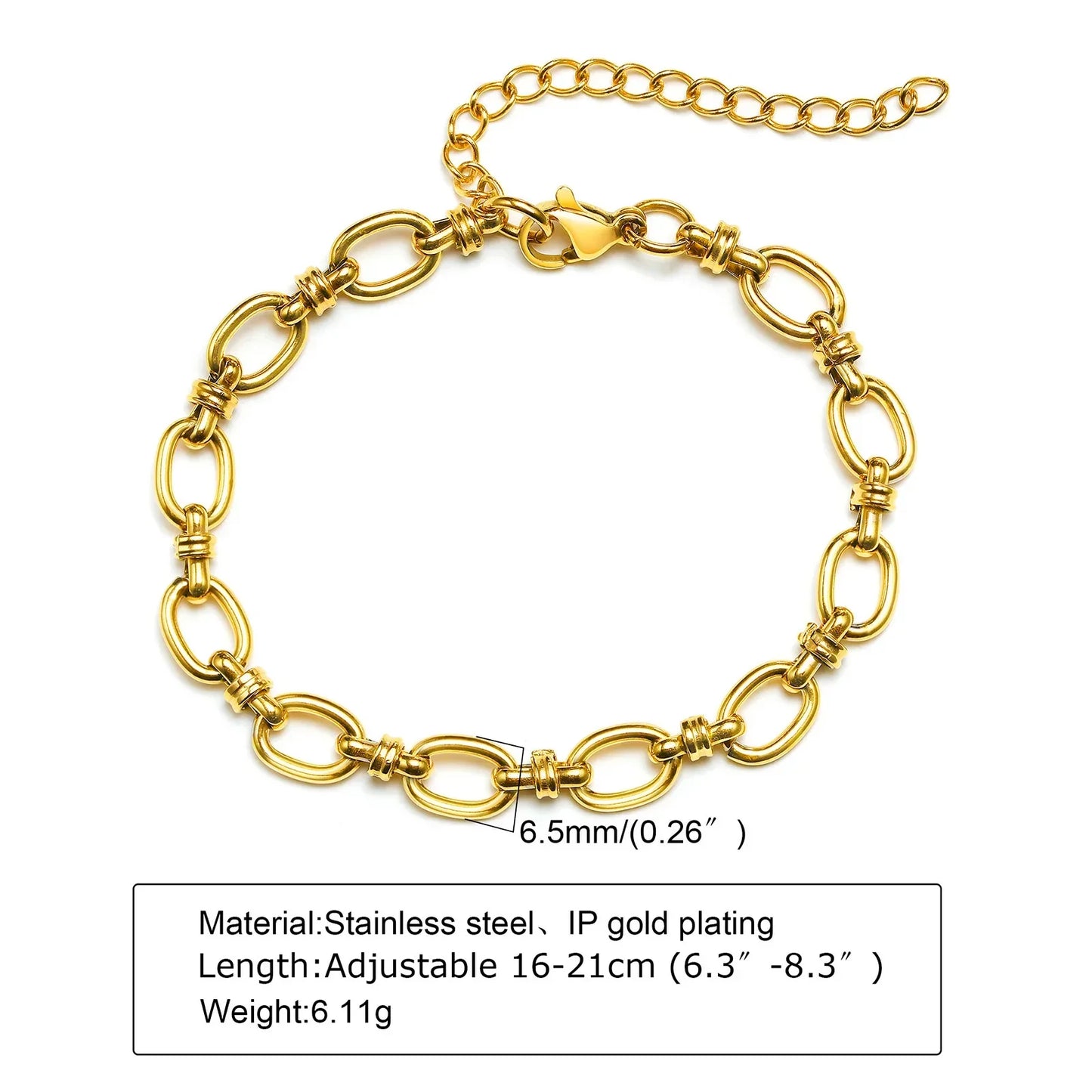 Stainless Steel Cross Bracelet