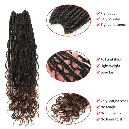 Goddess Box Braids Crochet Hair