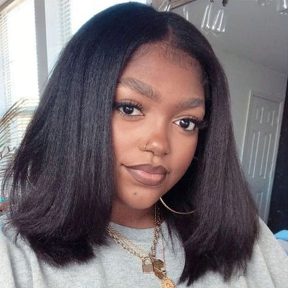 Yaki Straight Wear And Go Glueless Human Wigs
