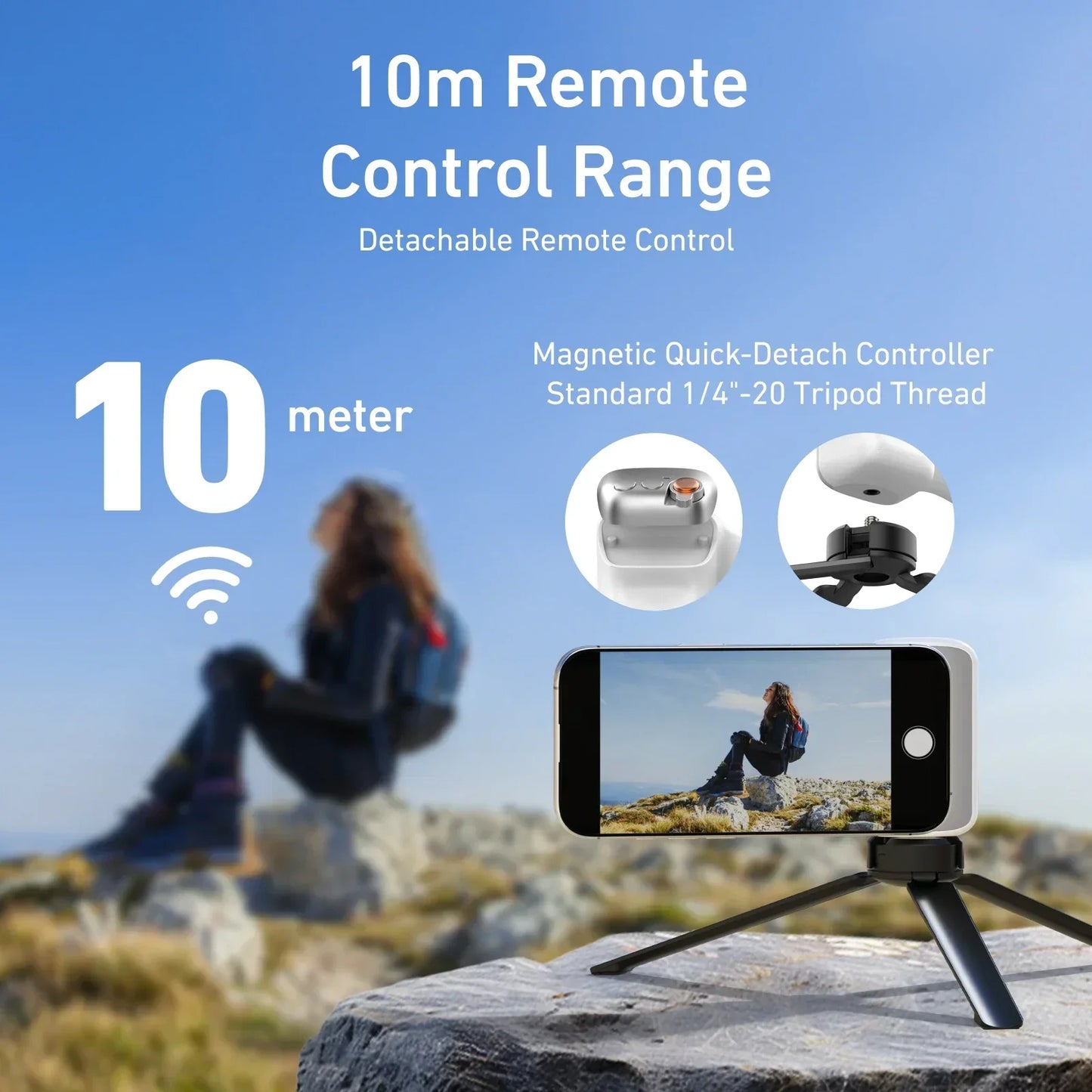 Magnetic Phone Camera Shutter Grip