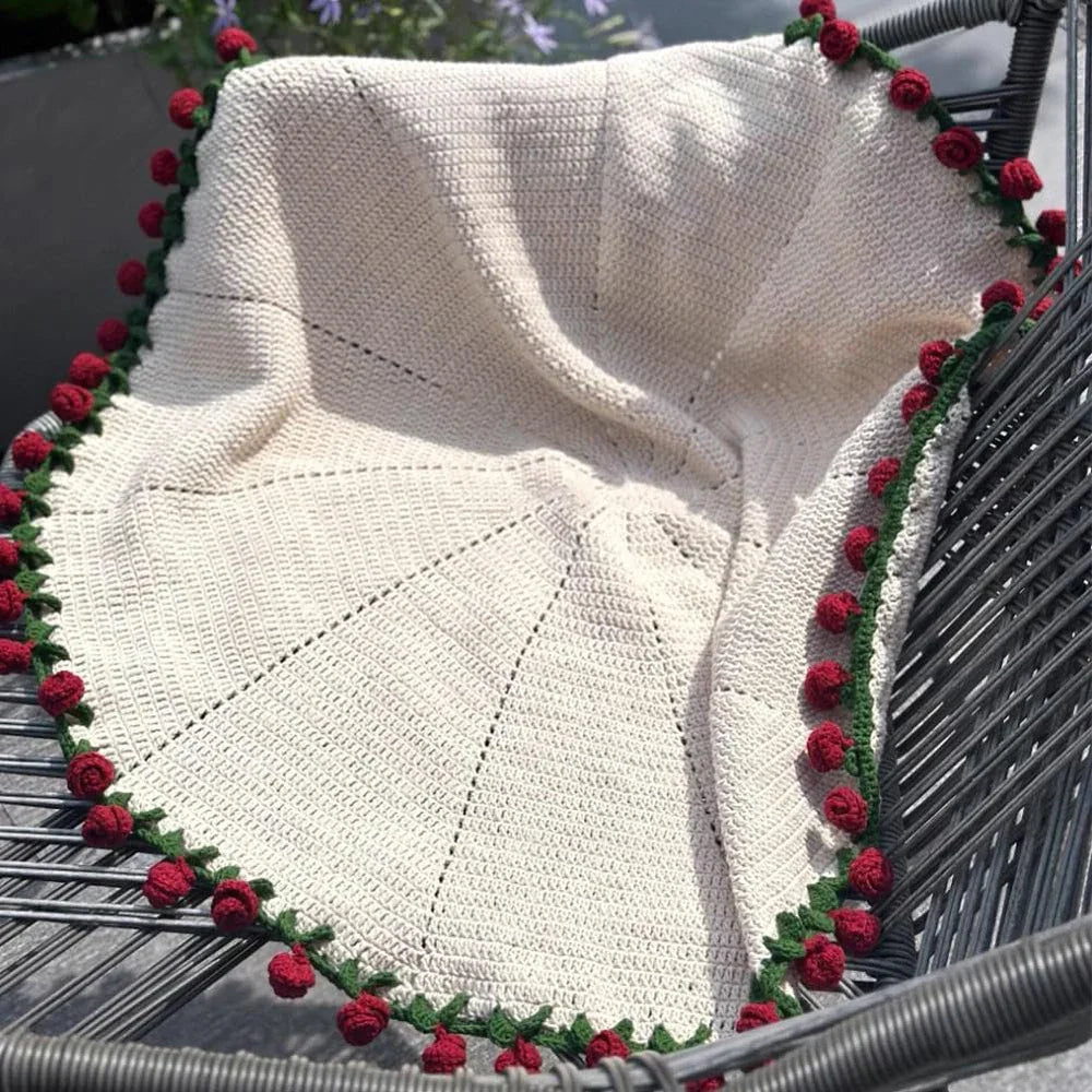 1pcs Finished Flower Bouquet Blanket