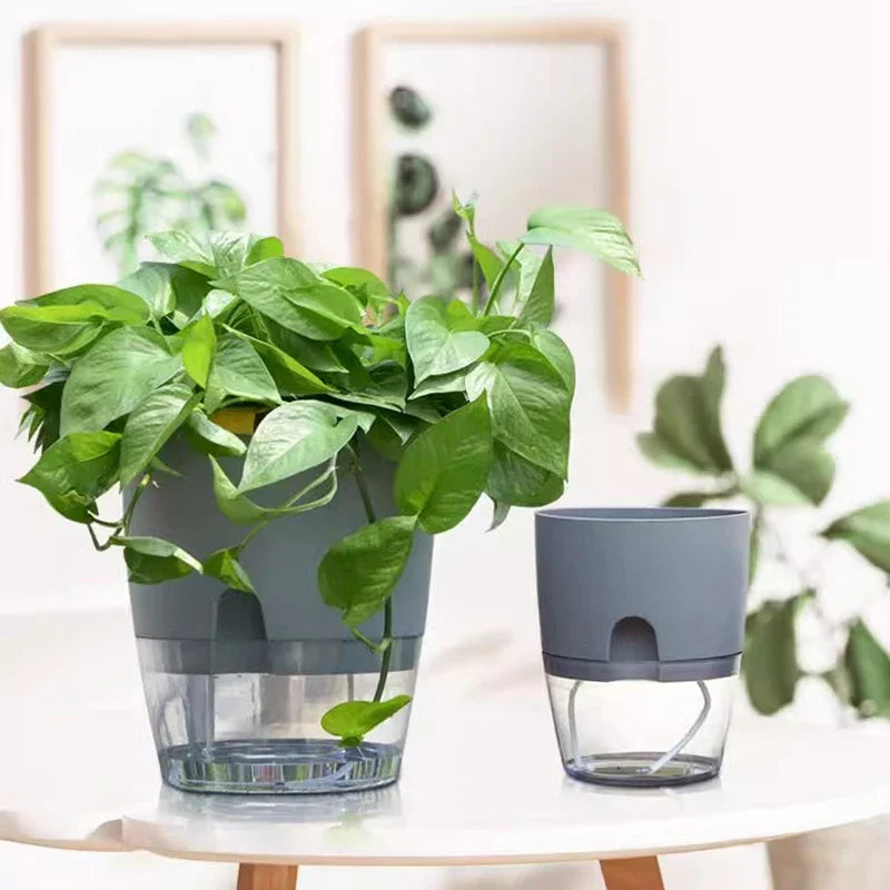Self Watering Plastic Flower Pot - MONLANE