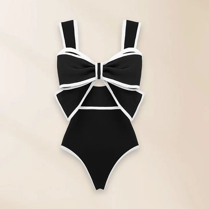 2024 Red Retro One Piece Swimsuit