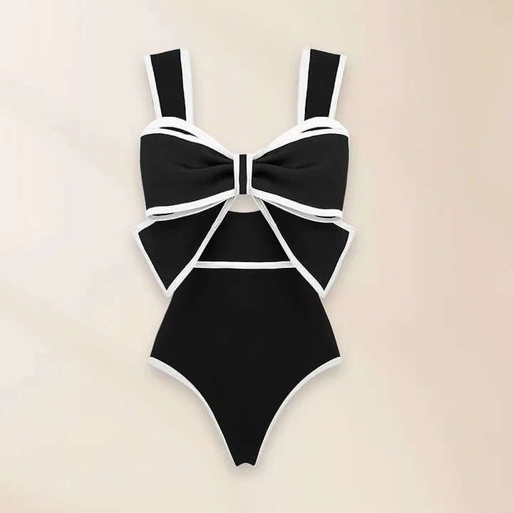 Red Retro One Piece Swimsuit