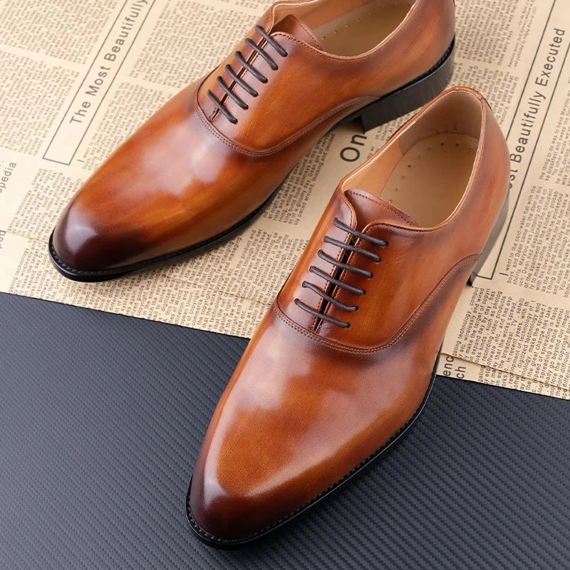Elegant Men Leather Dress Shoe - MONLANE