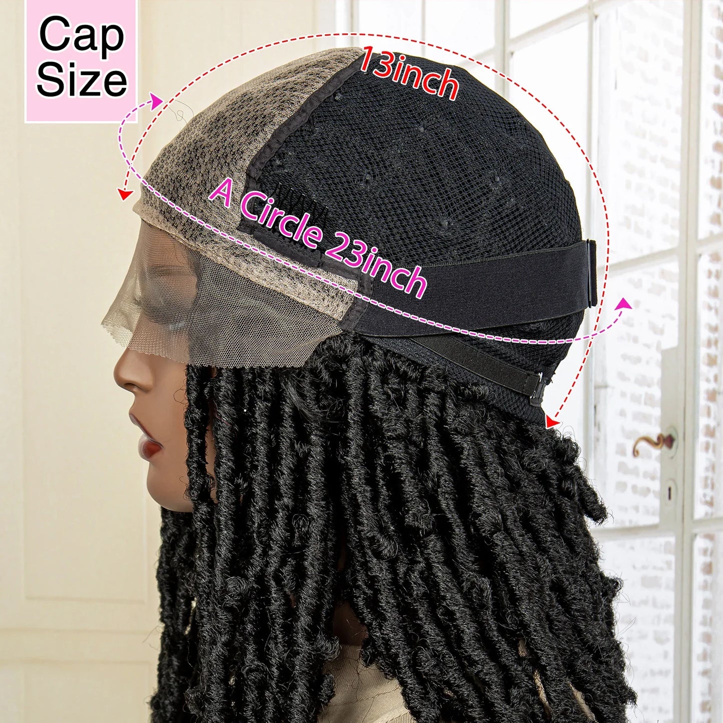 Dreadlocks Braided Lace Frontal Wig - MONLANE