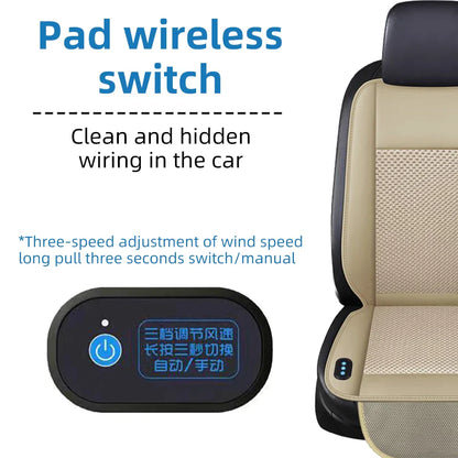 Luxury PU Leather Car Cooling Seat Cushion
