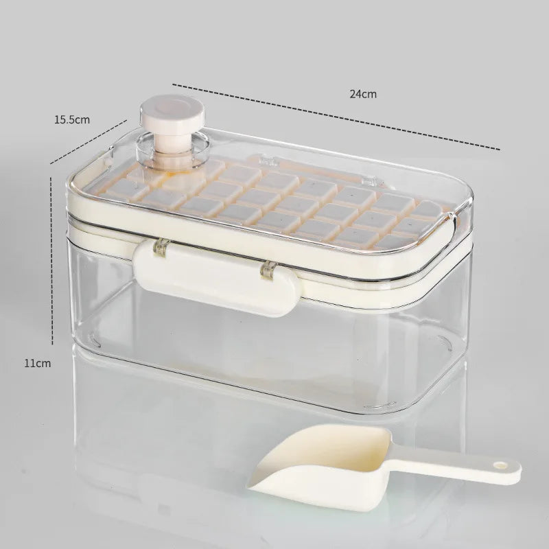 Press Type Ice Cube Tray