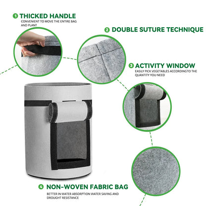 Gallon Fabric Growing Bags - MONLANE
