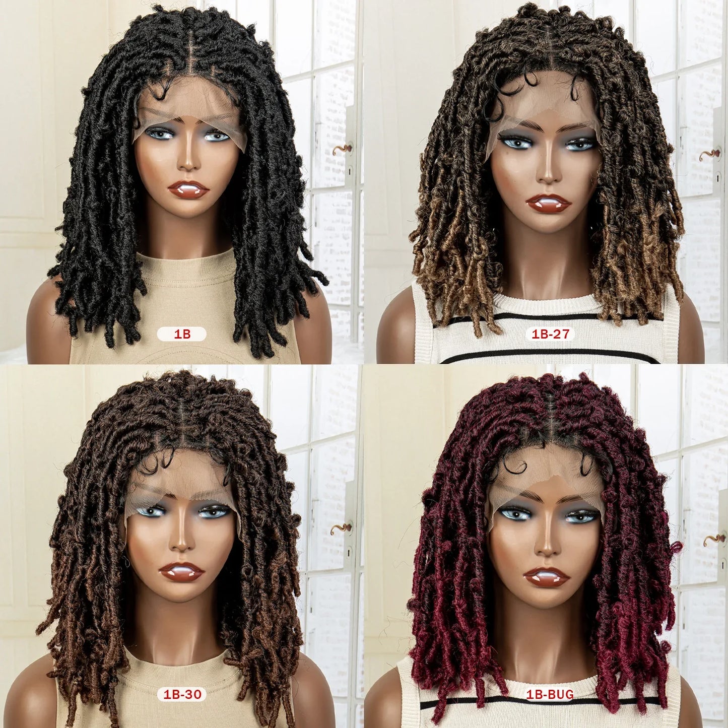 Dreadlocks Braided Lace Frontal Wig - MONLANE