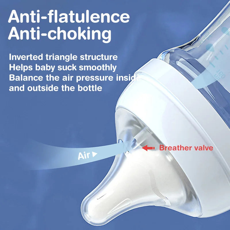 Wide-caliber Nursing Glass Bottles for new borns