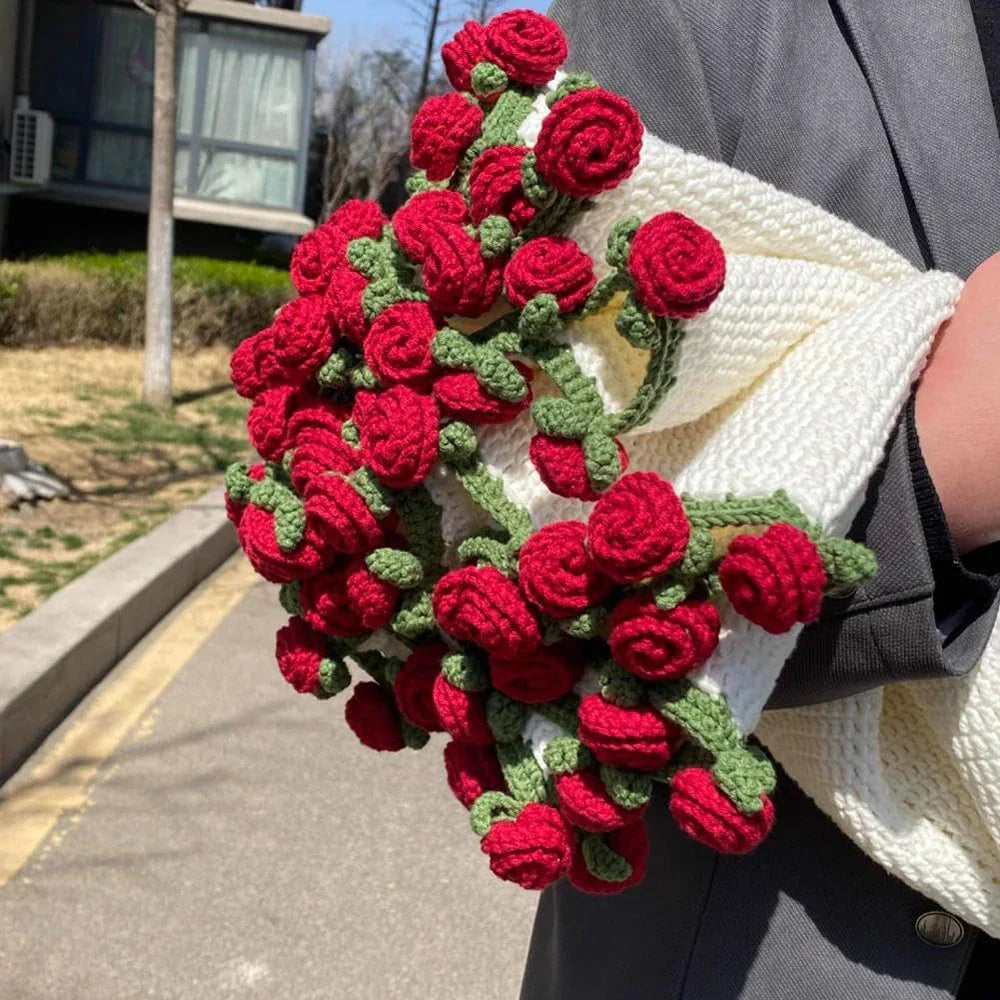 1pcs Finished Flower Bouquet Blanket