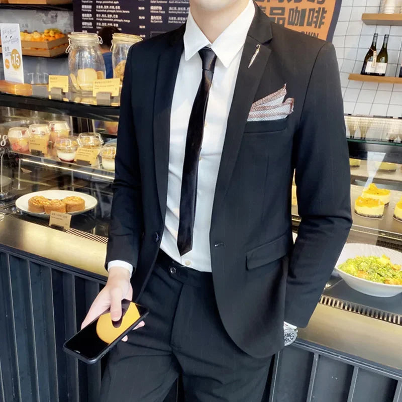 Men Dress Blazers 3 Piece Set