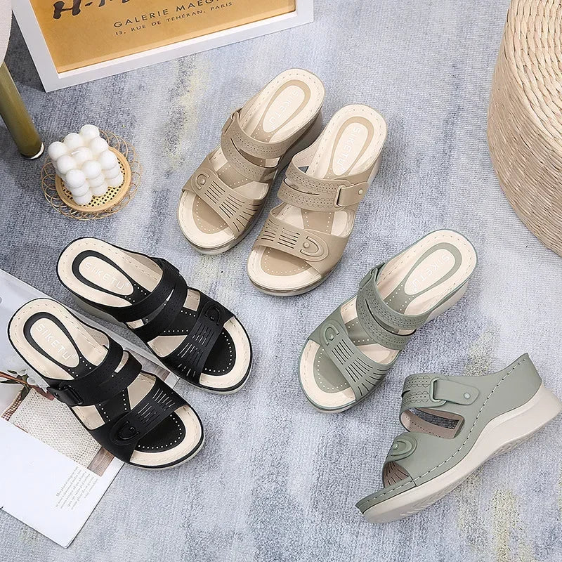 Retro Casual Beach Orthopedic Sandals - MONLANE