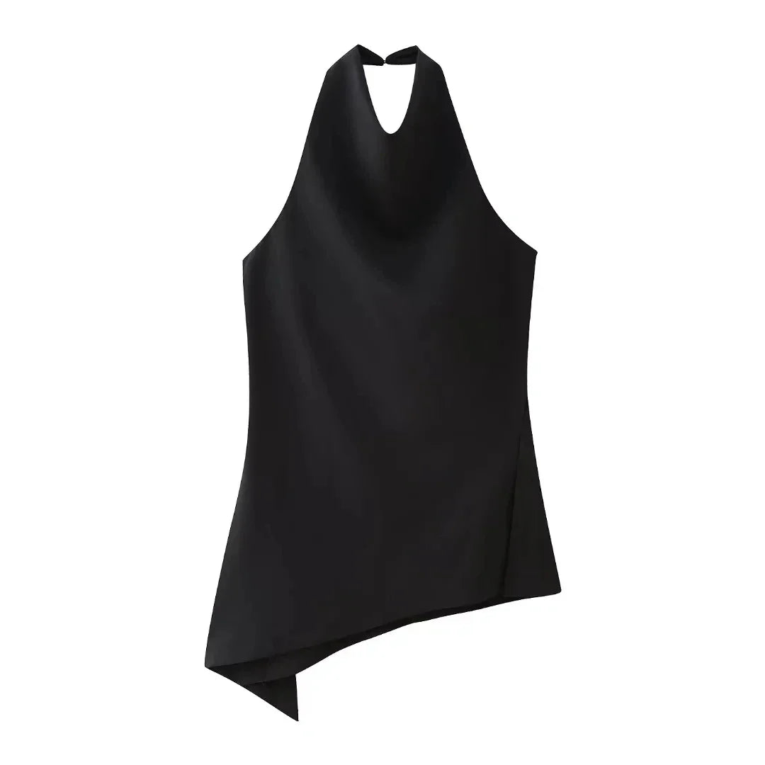 Female Backless Mini Halter Top