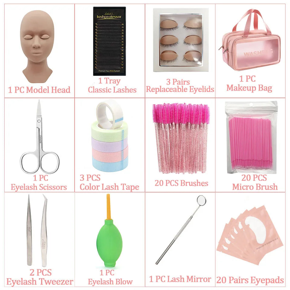 Eyelash Extension Training Kit