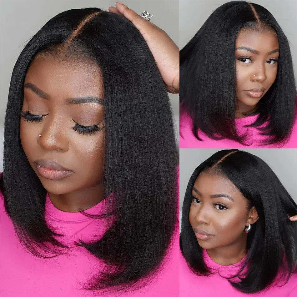 Yaki Straight Wear And Go Glueless Human Wigs