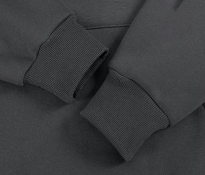Casual Thick Solid Color Hoodies