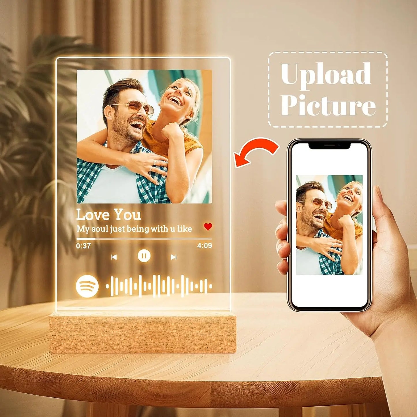 Customized Spotify Music Plaque