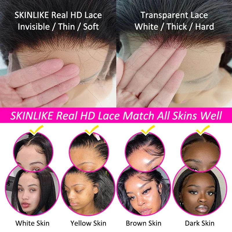 4C Kinky Edges Lace Frontal Wig