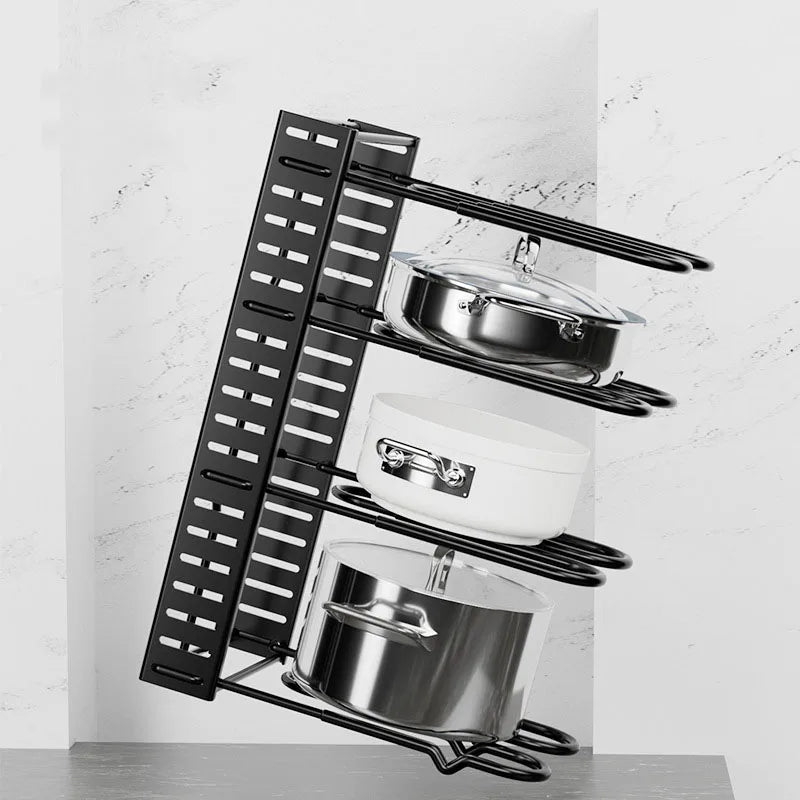 5/8 Tiers Pan Pot Organizer Rack #4