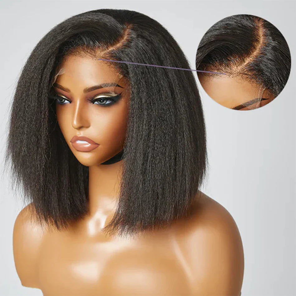 Yaki Straight Wear And Go Glueless Human Wigs