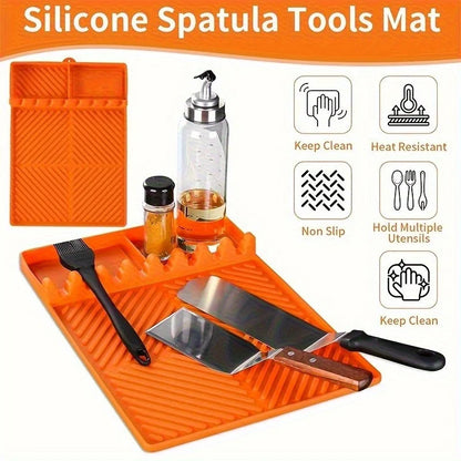 Grill Mat with Side Shelf