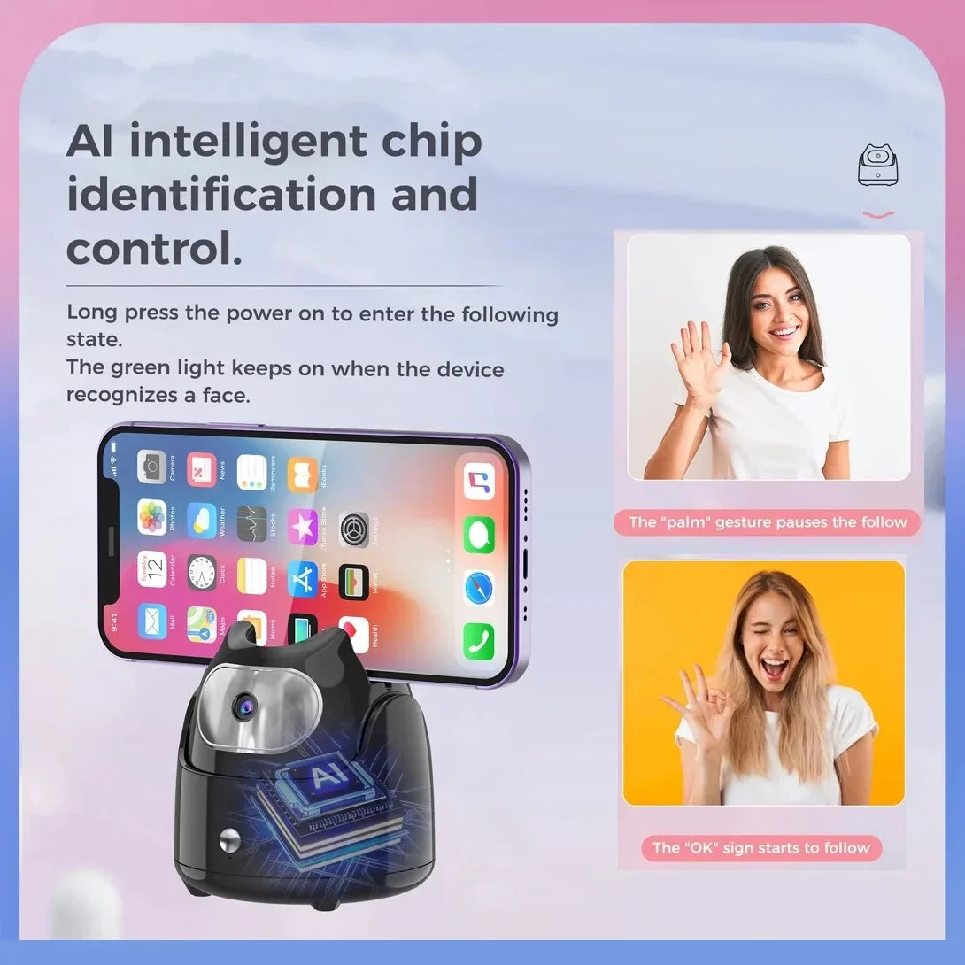 360° Rotation Automatic Face Tracking Gimbal